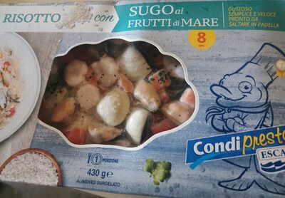 Risotto con sugo ai frutti di mare