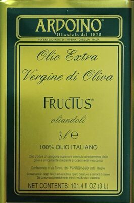 Olio Extra vergine di oliva FRUCTUS front packaging