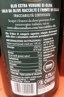 Olio extravergine oliva