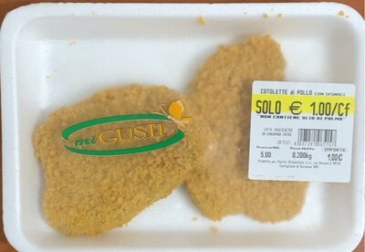 Cotolette di pollo con spinaci