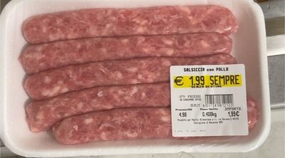 Salsiccia con pollo front packaging