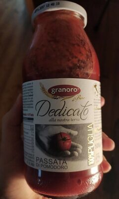 Passata di pomodoro dedicato front packaging
