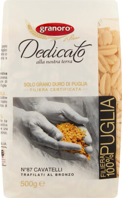 Dedicato n°87 Cavatelli front packaging