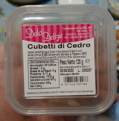Cubetti di cedro
