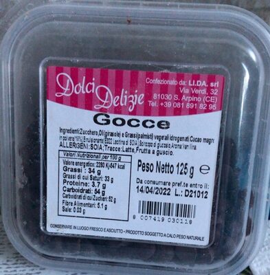 Gocce front packaging