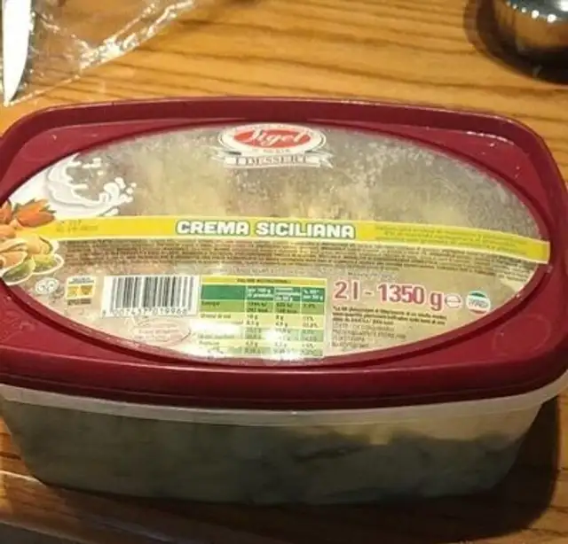 Crema siciliana front packaging