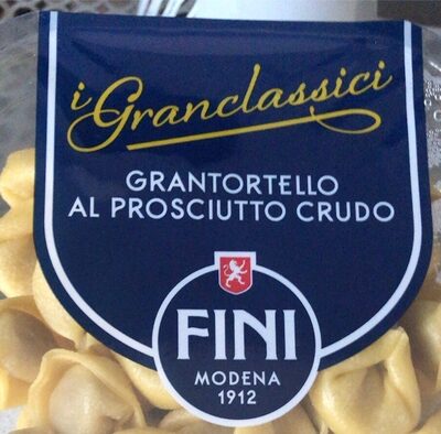 Grantortelli al prosciutto crudo front packaging
