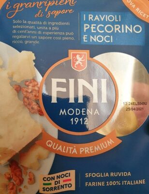 I ravioli pecorino e noci front packaging