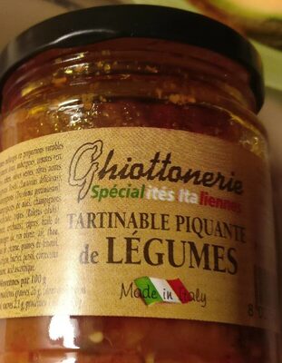 Tartinables piquante de légumes