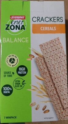 Crackers balance cereals front packaging
