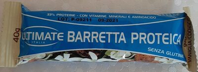 Barretta proteica (gusto vaniglia/biscotto)