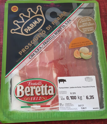 Prosciutto di Parma front packaging
