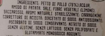 Petto di pollo arrosto ingredients label