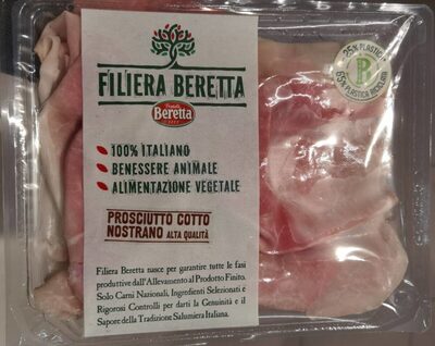 Prosciutto cotto nostrano alta qualità front packaging