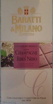 Chocolat Blanc Avec Champagne et Cassis front packaging