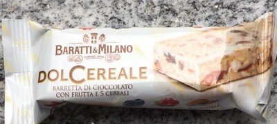 Barretta di cioccolato con frutta ai 5 cereali