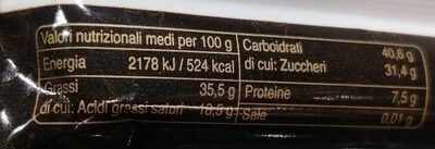Dolcereale nutrition facts table