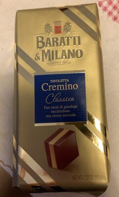 Tavoletta cremino classico front packaging