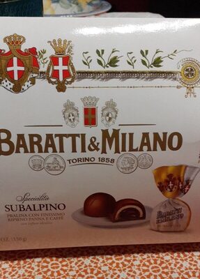 Praline con finissimo ripieno panna caffè con infuso alcolico