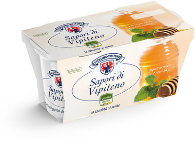 Whole Milk Yoghurt 'Sapori di Vipiteno' - 125g x 2 - Honey and Melissa