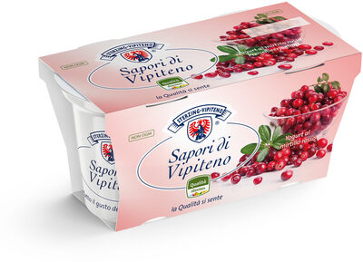 Whole Milk Yoghurt 'Sapori di Vipiteno' - 125g x 2 - Cranberry
