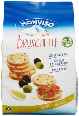 Monviso Bruschettine Crustini med Oliven 120g