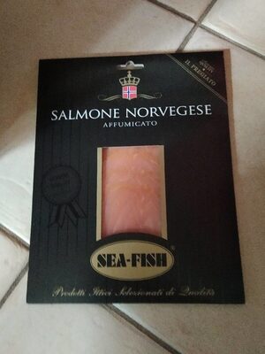 Salmone affumicato front packaging