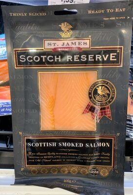 Scottish salmon front packaging