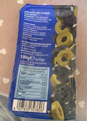 Olive verdi e nere a rondelle