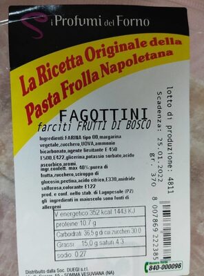 Fagottini  farciti frutti di bosco