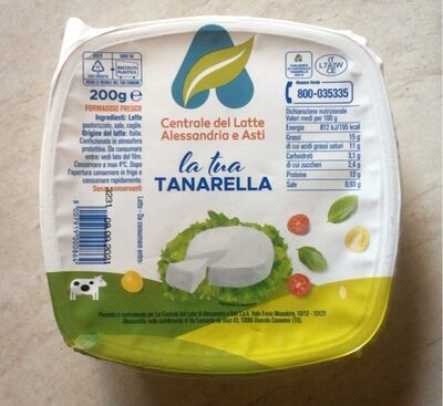 Formaggio tanarella front packaging