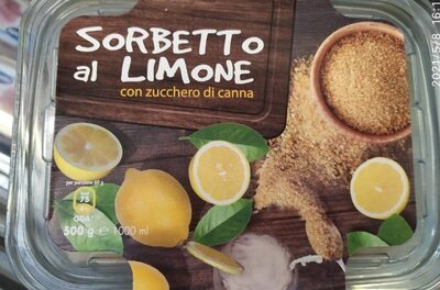 Sorbetto al limone front packaging