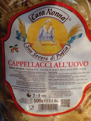 Cappellacci all'uovo