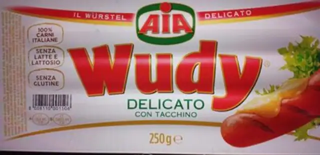 Wudy tacchino front packaging