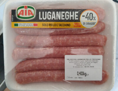 Salsiccia luganega pollo tacchino front packaging