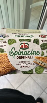 Cotoletta con pollo, tacchino e spinaci