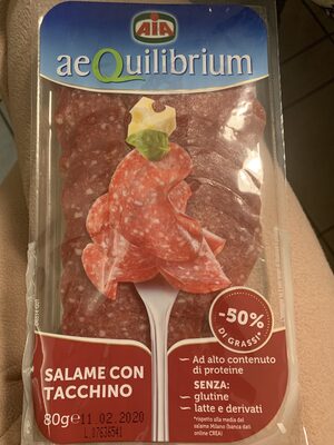 Salame Con Tacchino, Salami front packaging