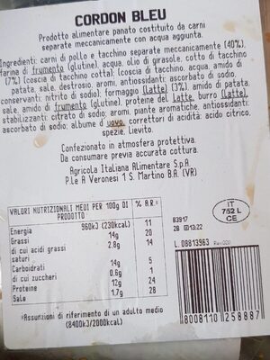 Cordon blu front packaging