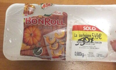 Bonroll con zucca front packaging