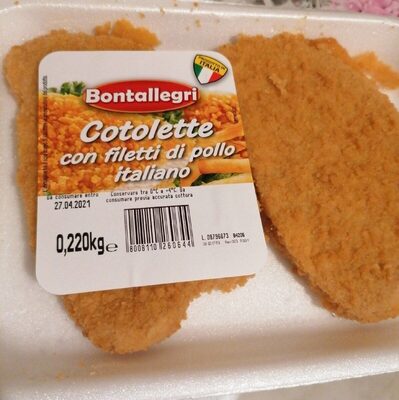 Cotolette con filetti di pollo italiano