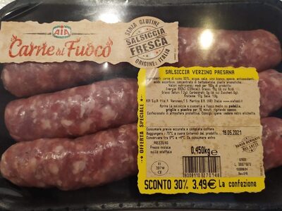 Salsiccia verzina paesana front packaging