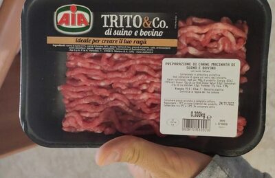 Carne macinata front packaging