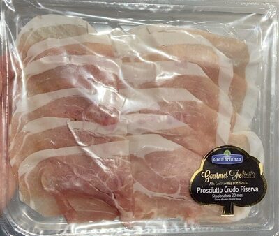 Prosciutto crudo reserva front packaging