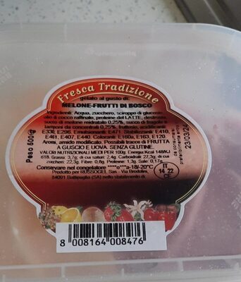 Gelato melone frutti di bosco