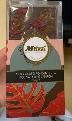 Cioccolato fondente con mou salato e lamponi
