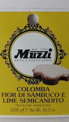 Colomba fior di sambuco e lime semicandito