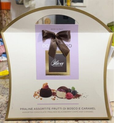 Praline assortite frutti di bosco e caramel