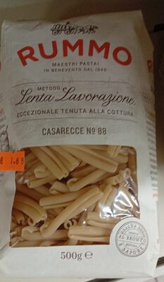 Pâtes de blé Casarecce N°88 (Pasta Corta) front packaging