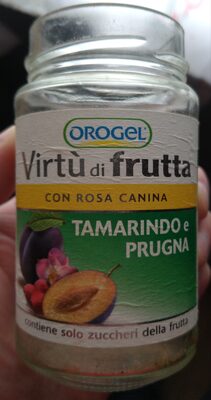 Virtù di frutta tamarindo e prugna front packaging