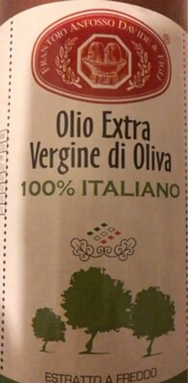 Huile d’olive front packaging